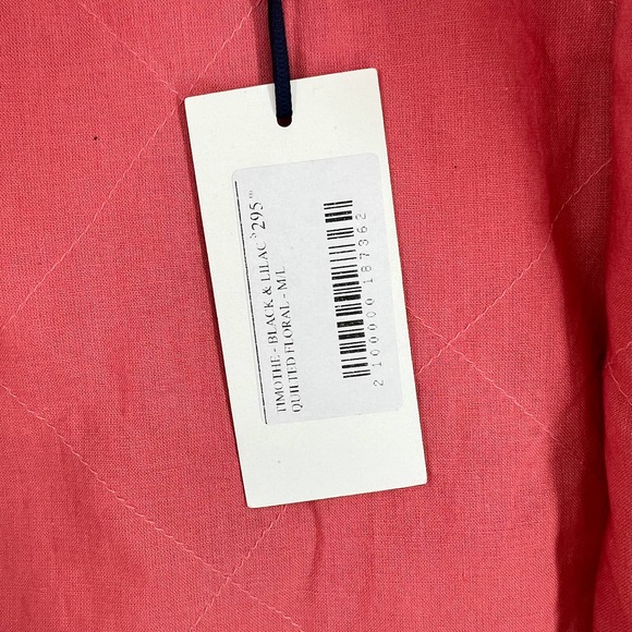 CLARE V Vest Womens Medium Large Black Multicolor Quilted Floral Reversible NWT - Picture 11 of 14